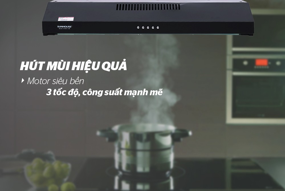 Máy hút mùi Sunhouse SHB6118B