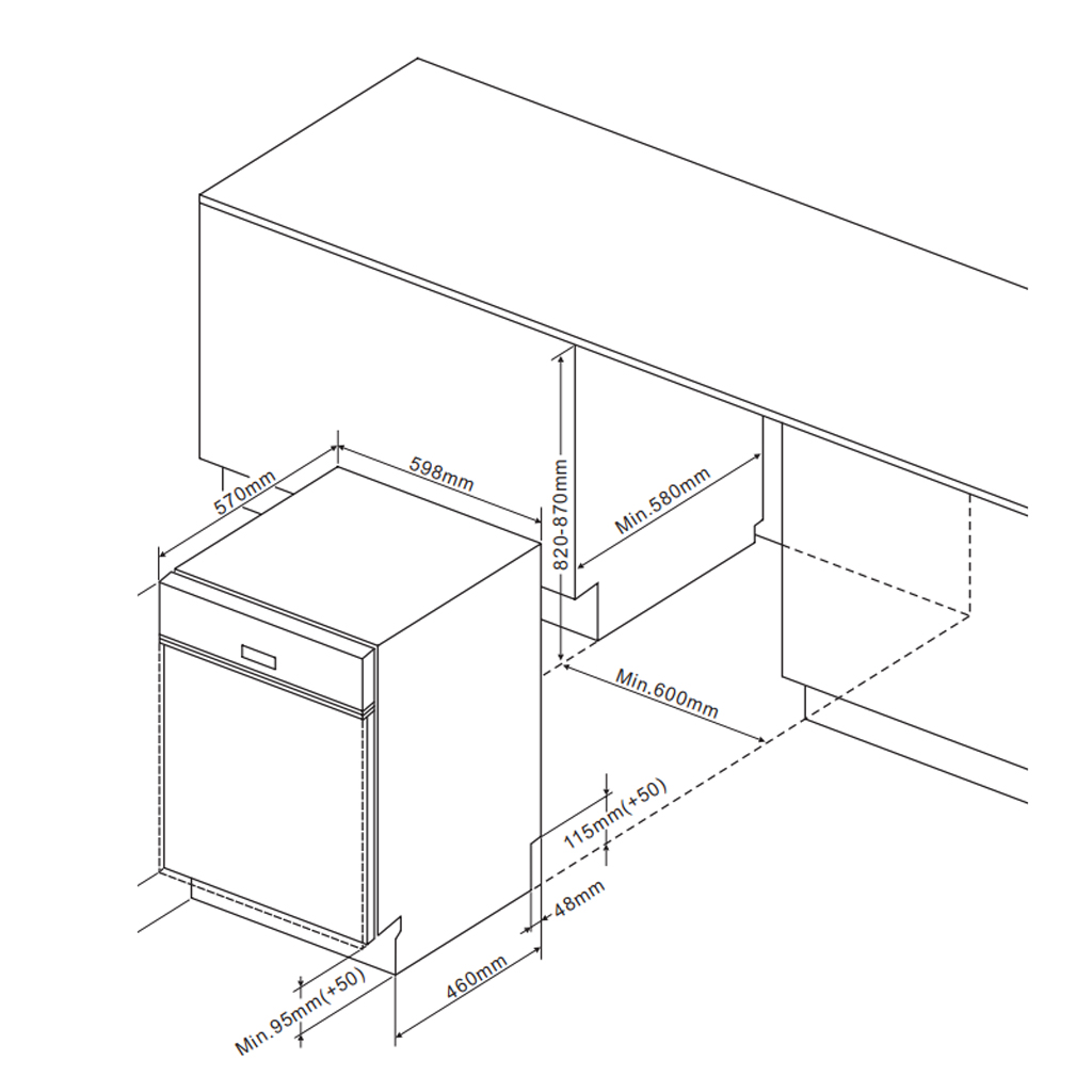 Máy rửa bát Fagor 3LVF-62SSSI