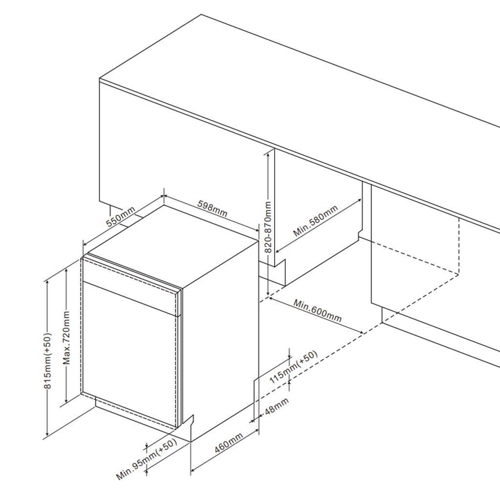 Máy rửa bát Fagor 3LVF-63IT