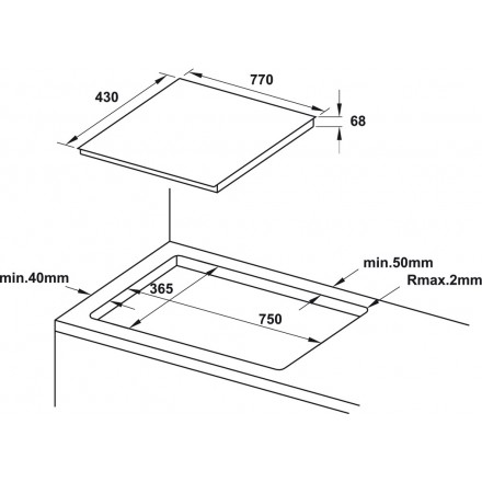 Bếp từ Hafele HC-IF77D 536.61.665