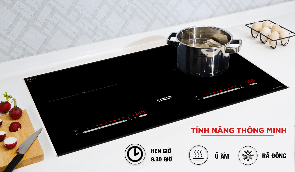 Bếp từ đôi Chefs EH-DIH336