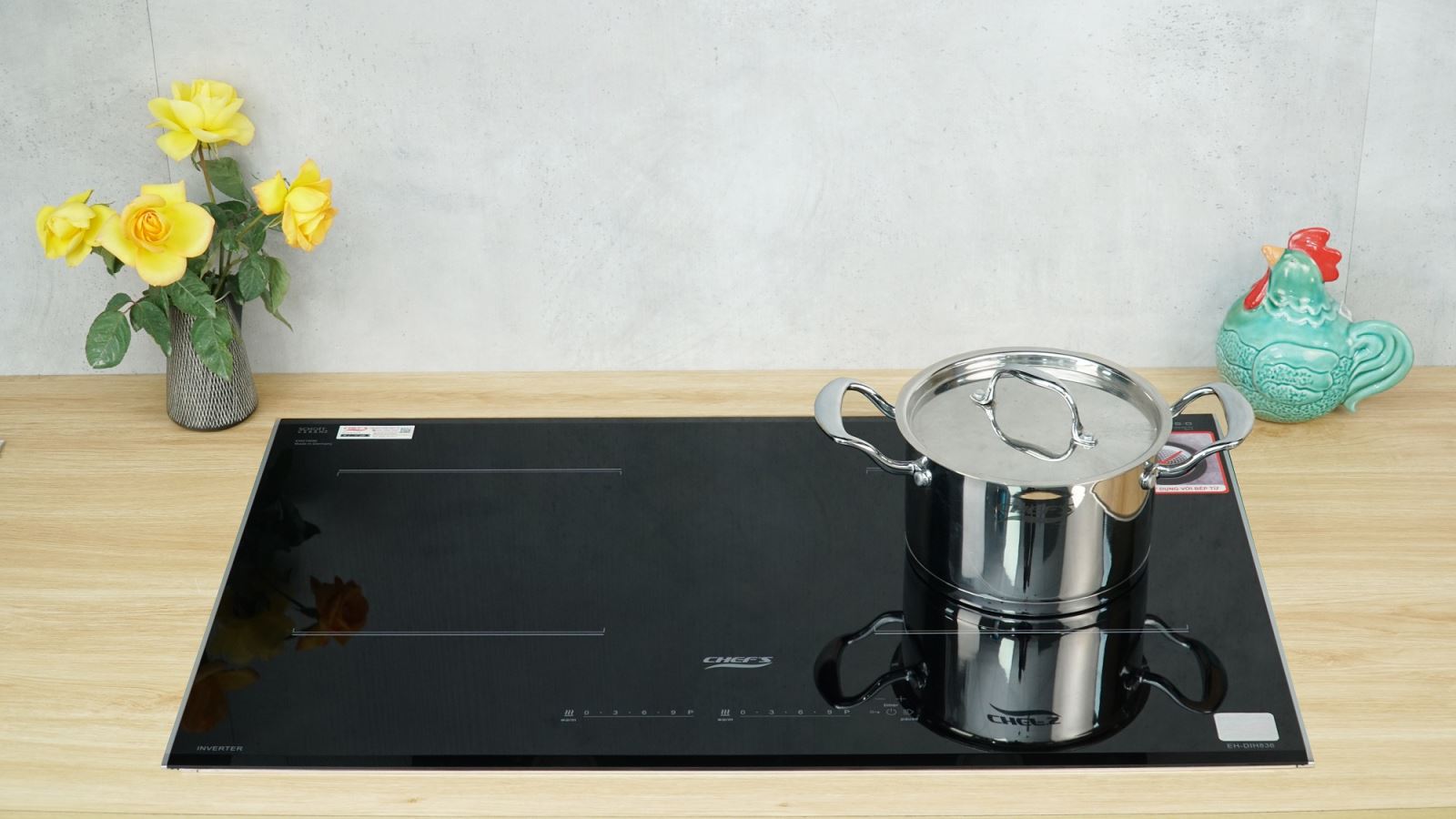 Bếp từ đôi Chefs EH-DIH836