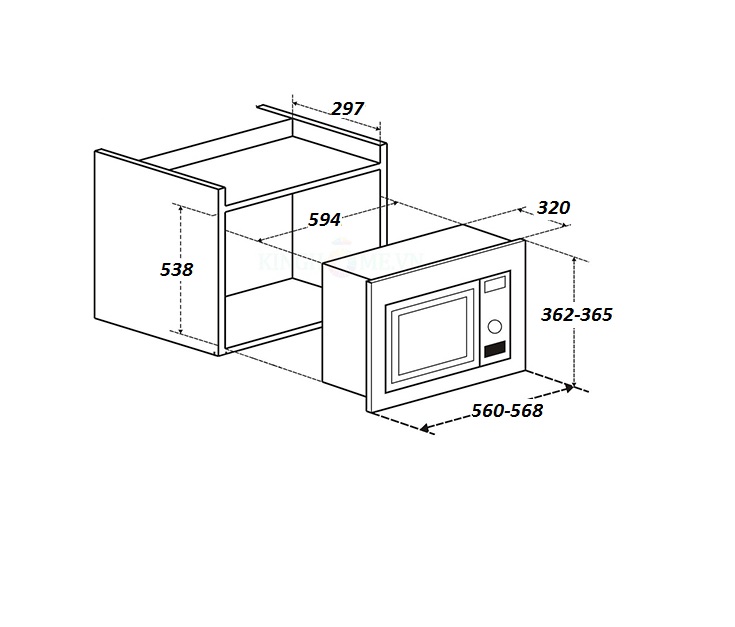 Lò vi sóng Hafele 539.36.030