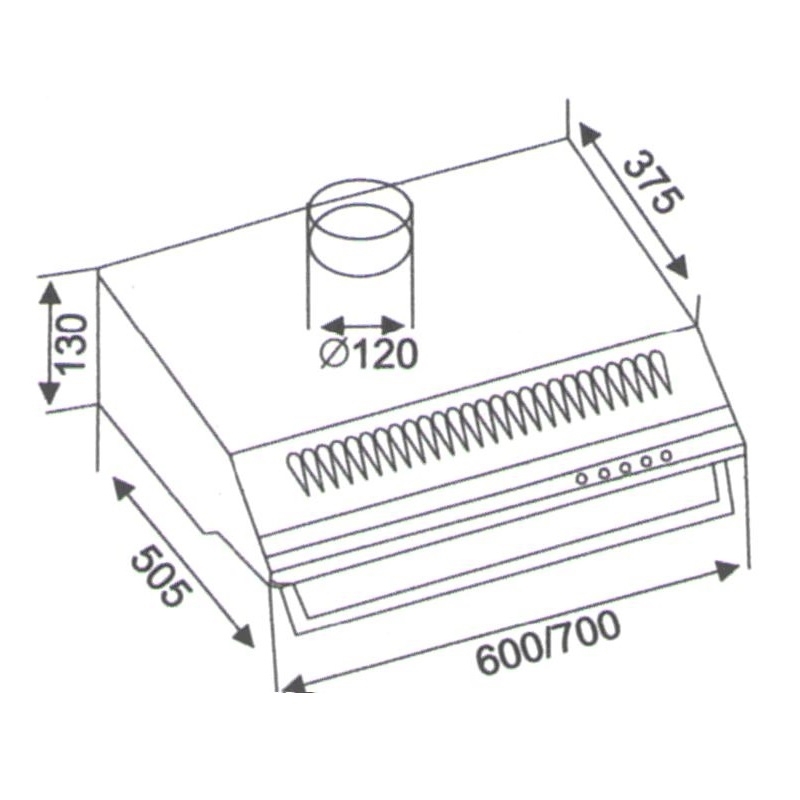 Máy hút mùi cổ điển Binova BI-25-B-07