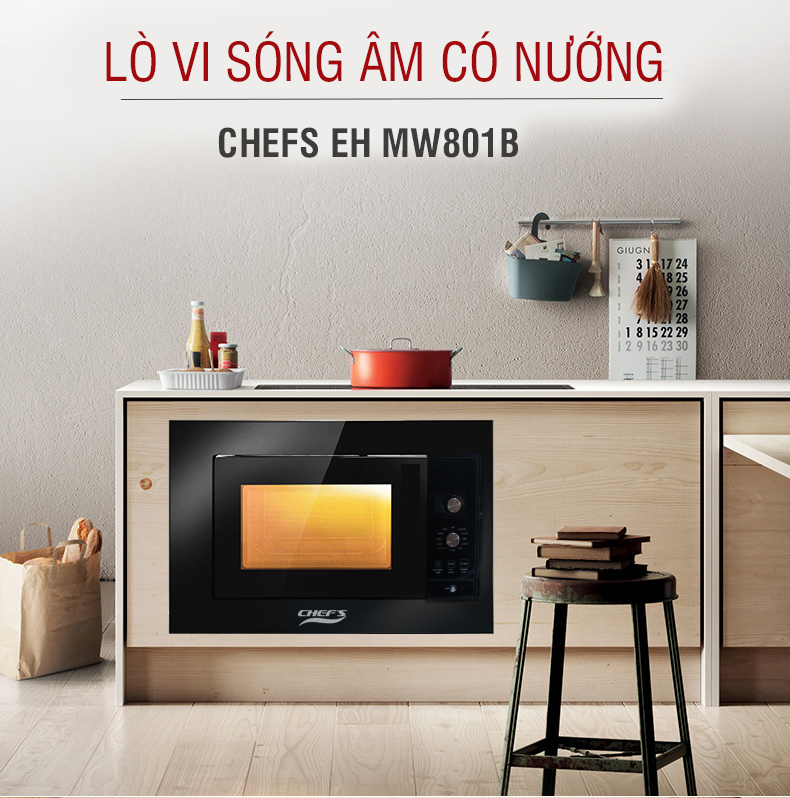 Lò vi sóng âm Chef's EH-MW801B 