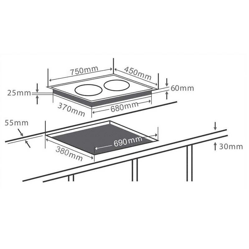 Bếp từ Chef's EH-DIH890