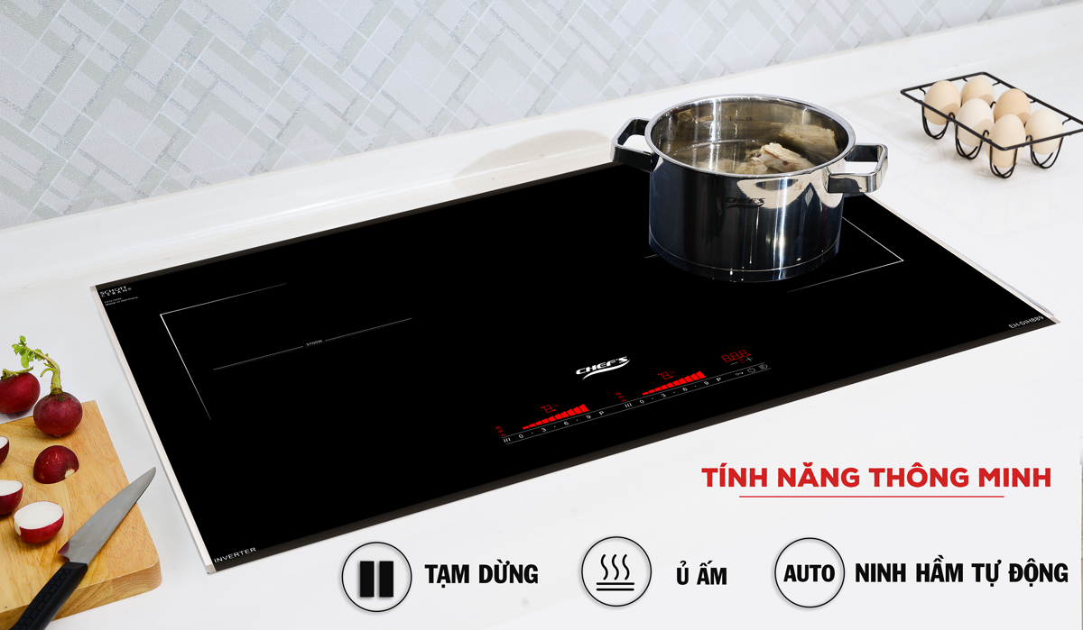 Bếp từ đôi Chefs EH-DIH889